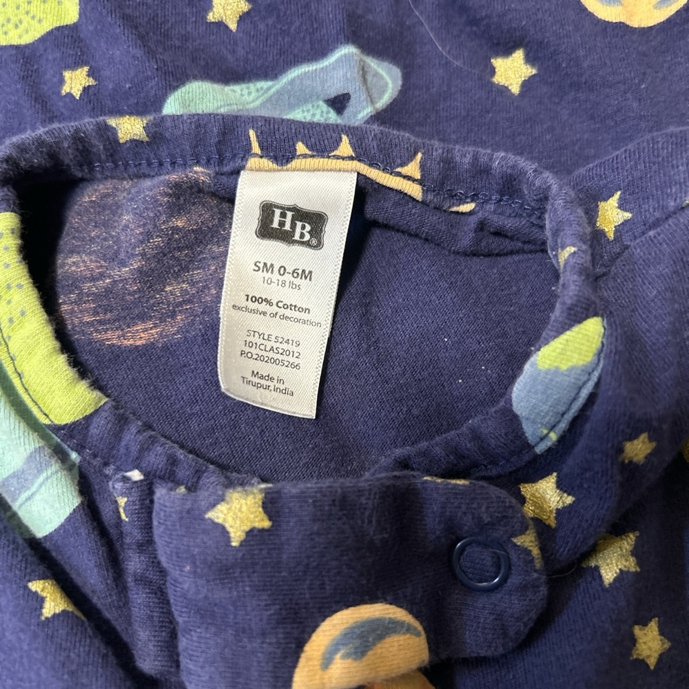 Kids Pajamas - Blue with Yellow Stars